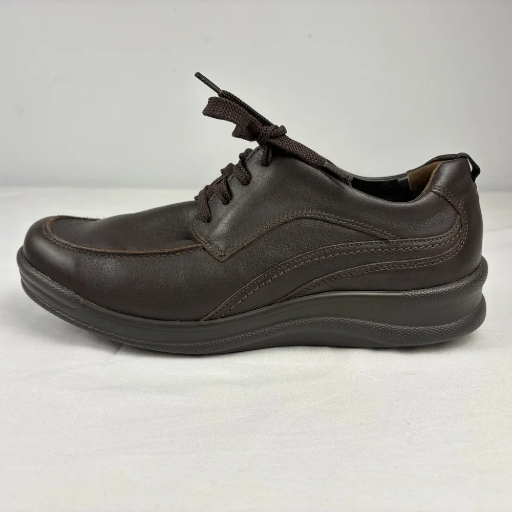 SAS Move On Brown Stability Comfort Walking Work Shoes Men's 10.5M USA Made EUC